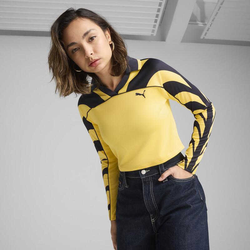 Women's PUMA Road To Unity Slim Fit Football Jersey Crop Tee