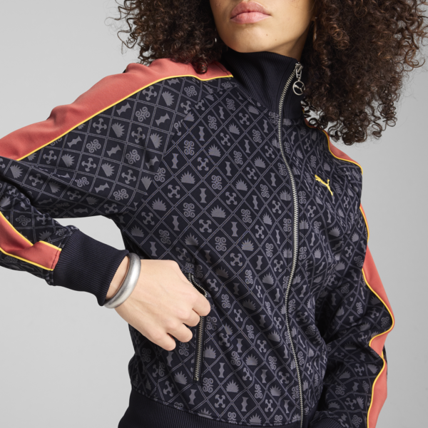 Road To Unity Printed T7 Track Jacket Women, New Navy-AOP, large-ZAF