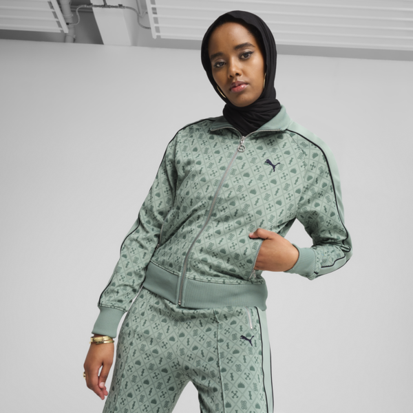 Chamarra Road To Unity para mujer, Green Moon-AOP, large-MEX