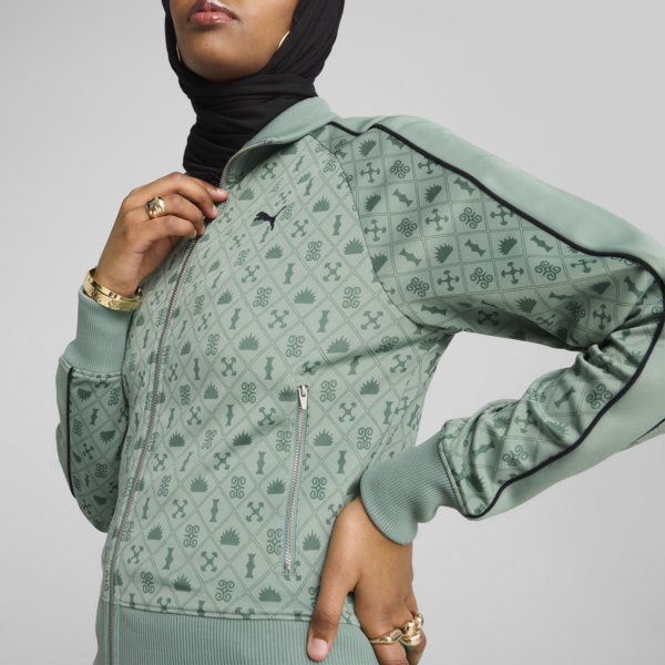 Chamarra Road To Unity para mujer, Green Moon-AOP, large-MEX