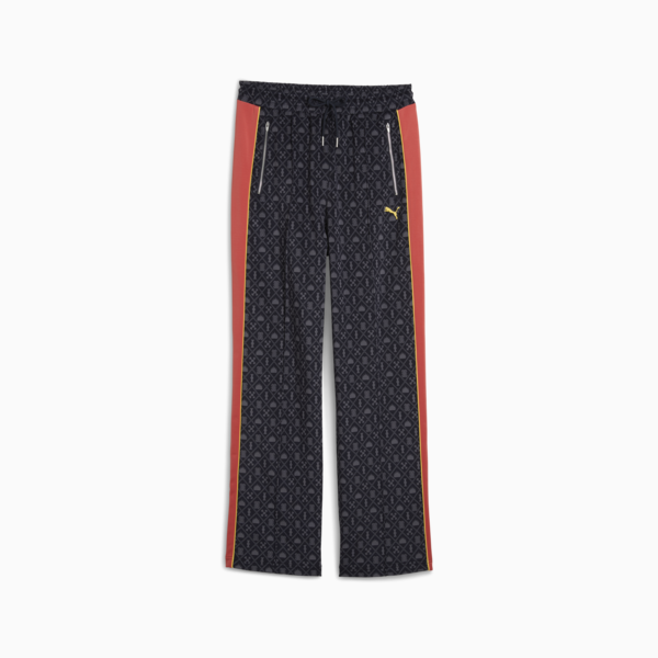 Road To Unity Printed Straight T7 Track Pants Women, New Navy-AOP, large-MEX