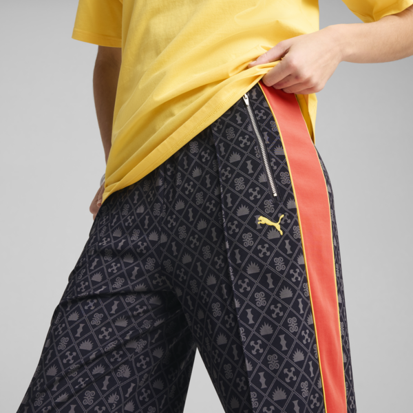 Road To Unity Printed Straight T7 Track Pants Women, New Navy-AOP, large-MEX