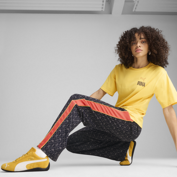 Road To Unity Printed Straight T7 Track Pants Women, New Navy-AOP, large-MEX