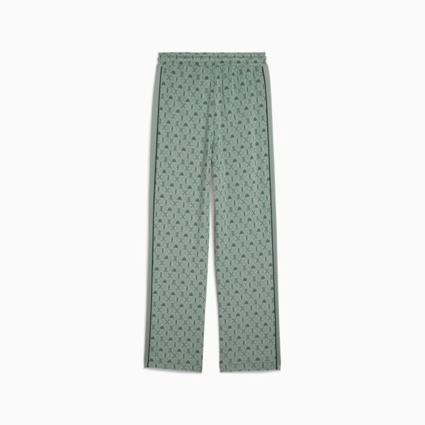 Pantalones rectos Road To Unity T7 para mujer, Green Moon-AOP, large-MEX