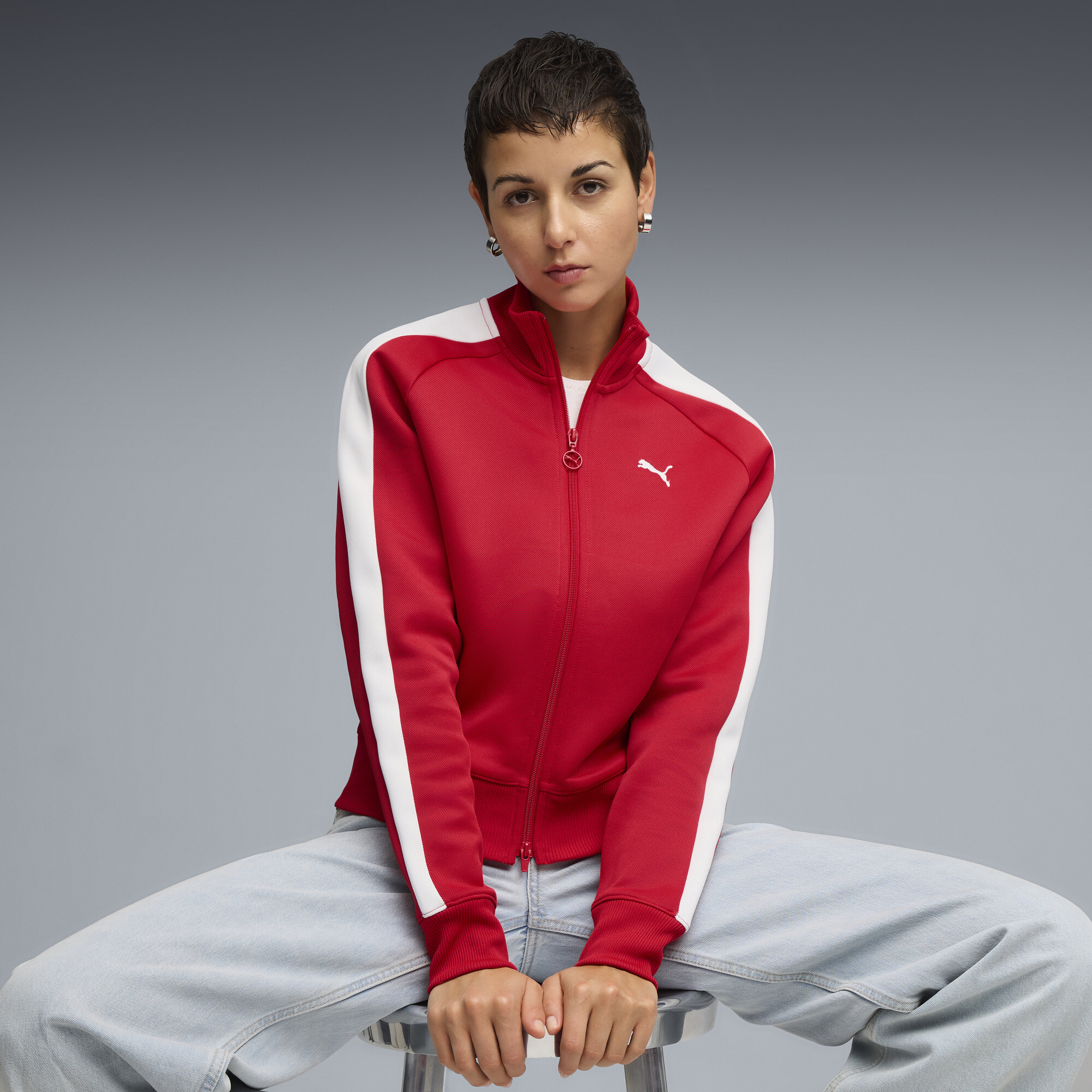 Олімпійка T7 ALWAYS ON Short Track Jacket Women | Колір: Червоний