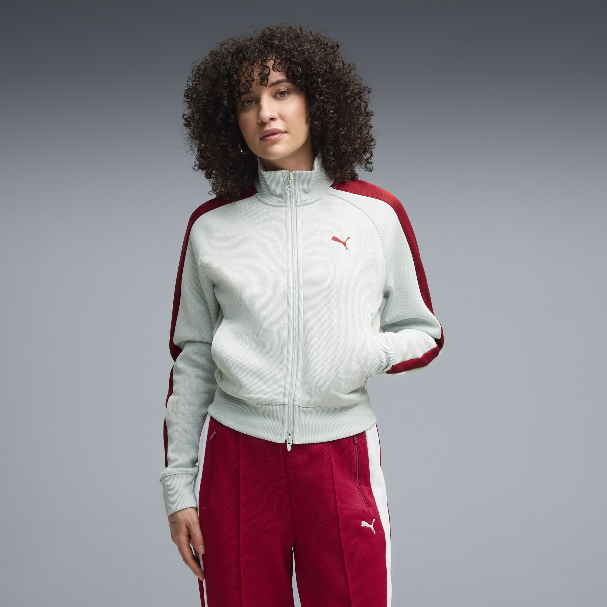 PUMA Veste de survtement courte T7 ALWAYS ON Femme Vtements Vert M 70 €