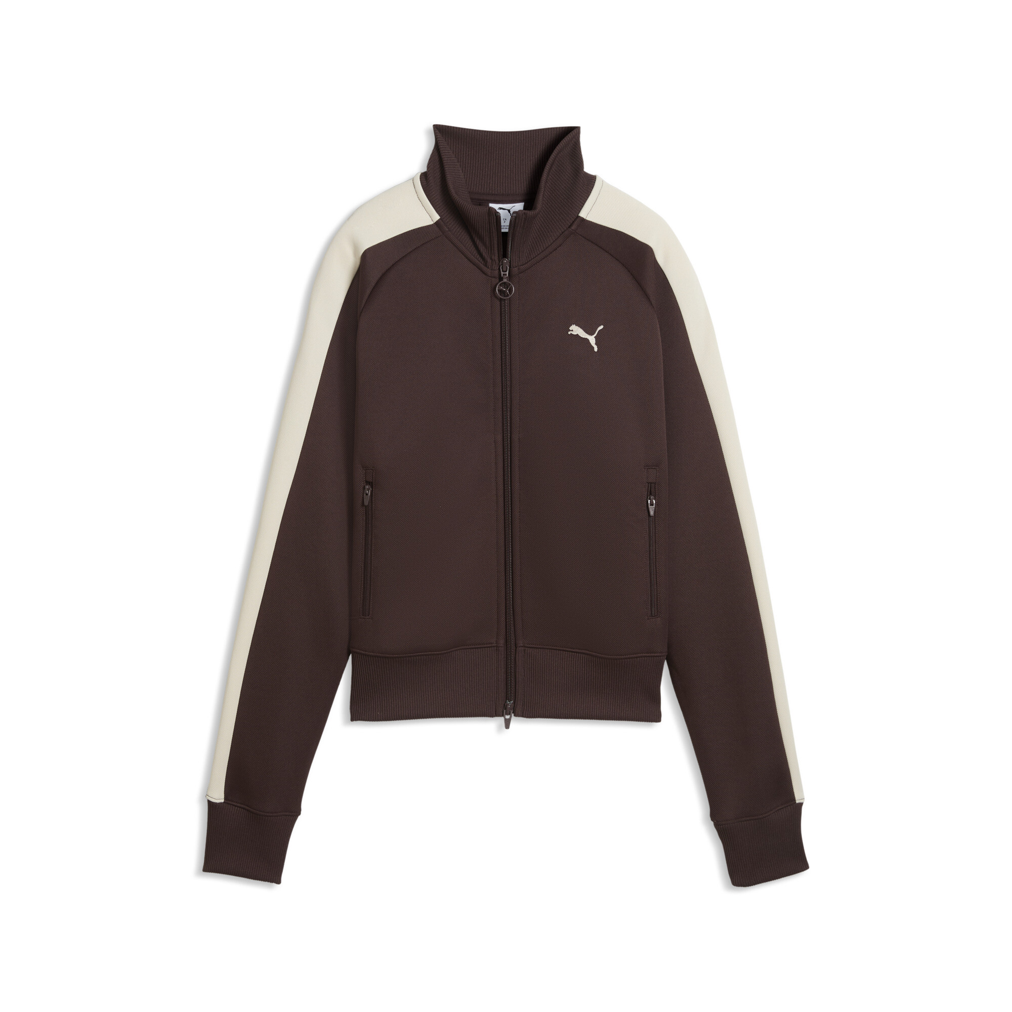 PUMA T7 ALWAYS ON kort trainingsjack voor Dames, Bruin, Maat XS thumbnail 3