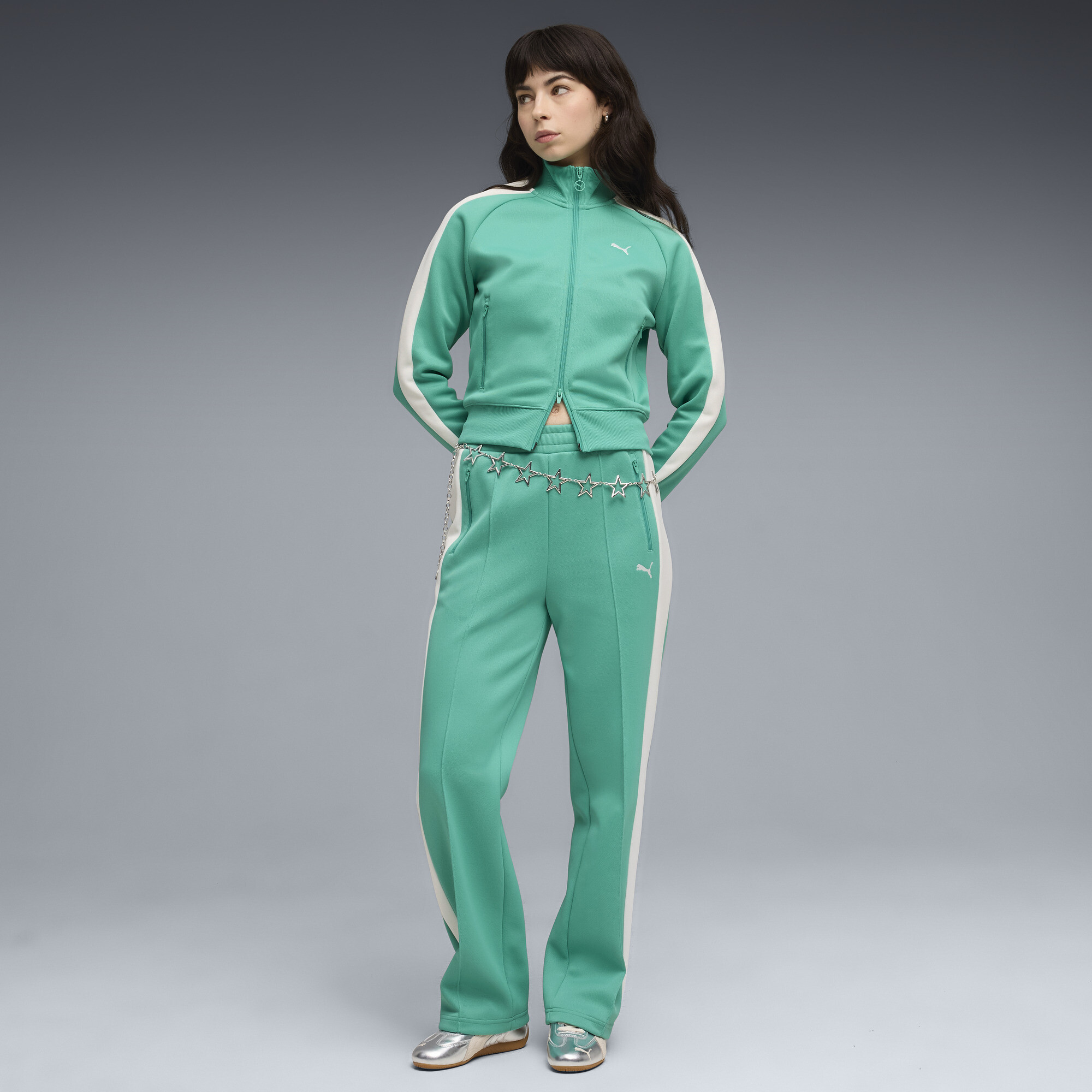 PUMA T7 ALWAYS ON kort trainingsjack voor Dames, Groen, Maat XS thumbnail 4