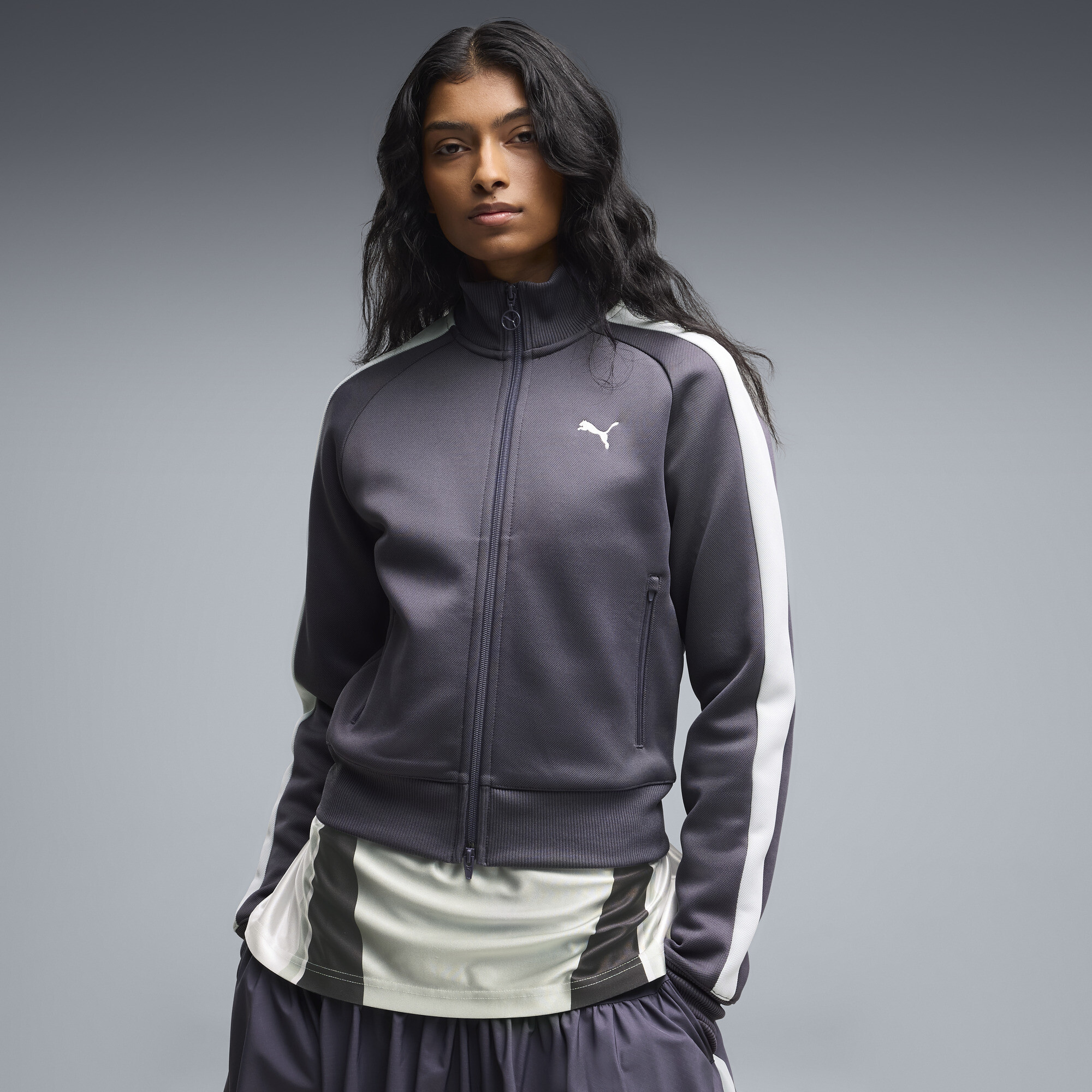PUMA Veste de survtement courte T7 ALWAYS ON Femme Vtements Gris XS 70 €