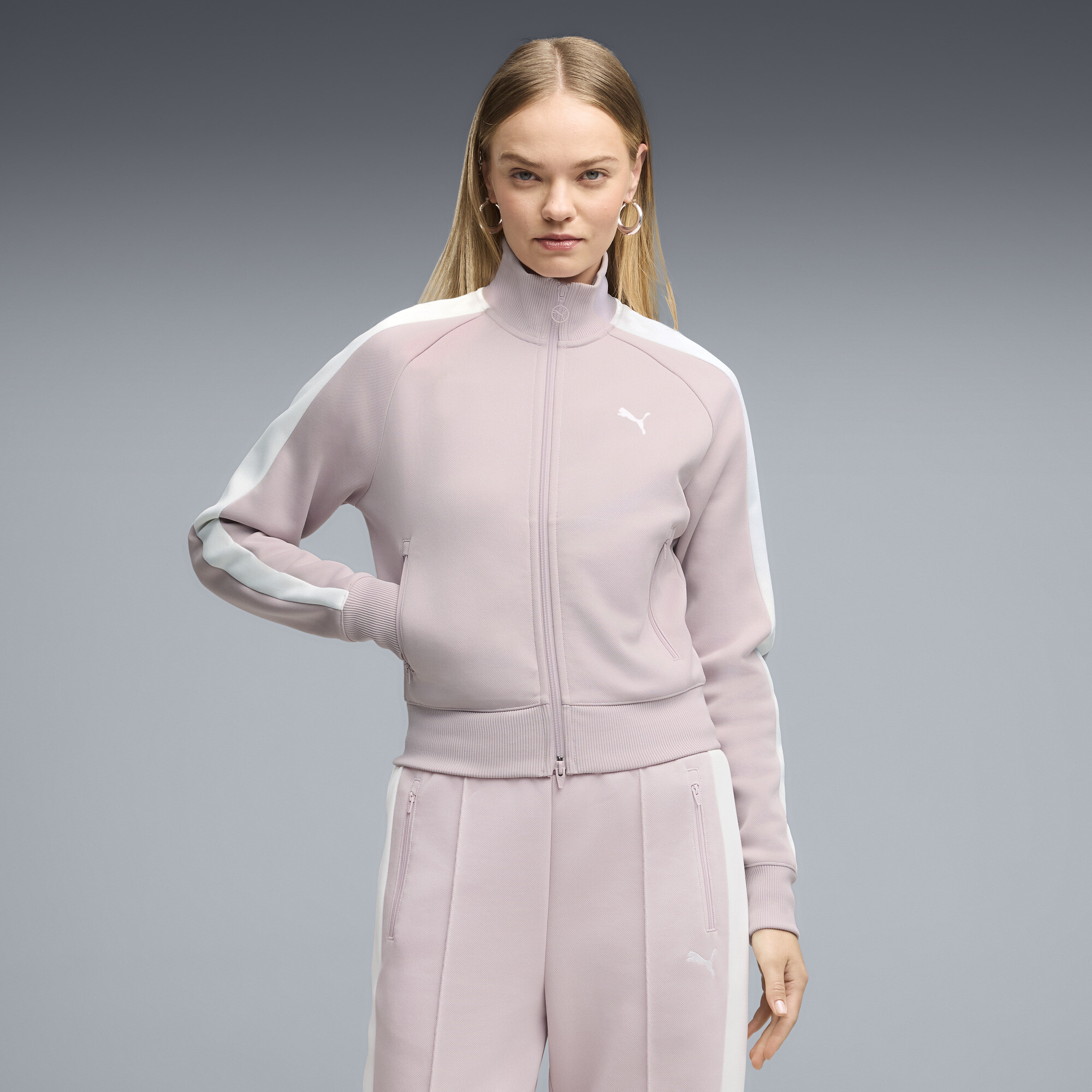 PUMA Veste de survtement courte T7 ALWAYS ON Femme Vtements Rose XS 70 €