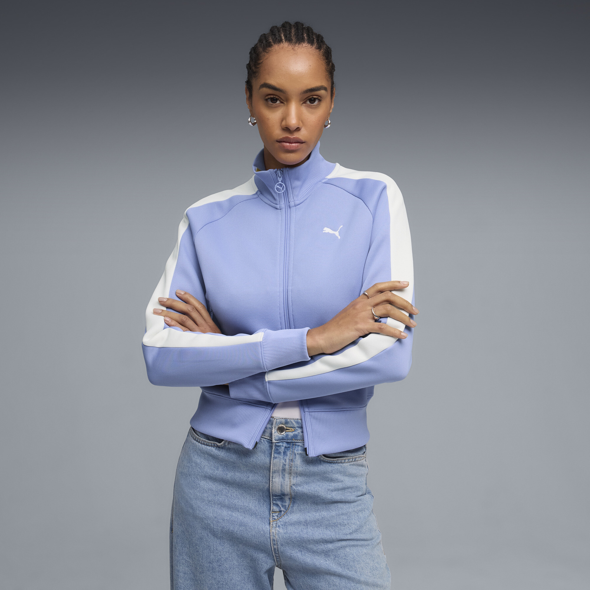 Олимпийка T7 ALWAYS ON Short Track Jacket Women | Цвет: Фиолетовый