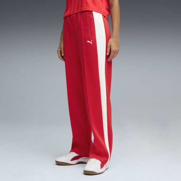 Pantalónes PUMA rectos T7 ALWAYS ON para Mujer En For All Time Rojo