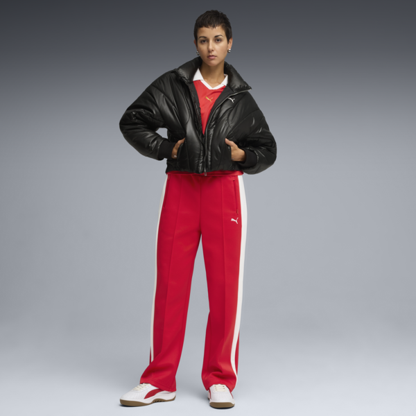 T7 Always On Straight Track Pants Women, For All Time Red, large-ZAF