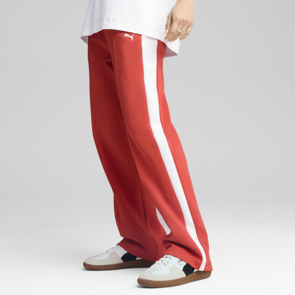 Pantalones rectos T7 ALWAYS ON para mujer, Red Fire, large-ARG