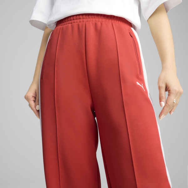 Pantalones rectos T7 ALWAYS ON para mujer, Red Fire, large-ARG