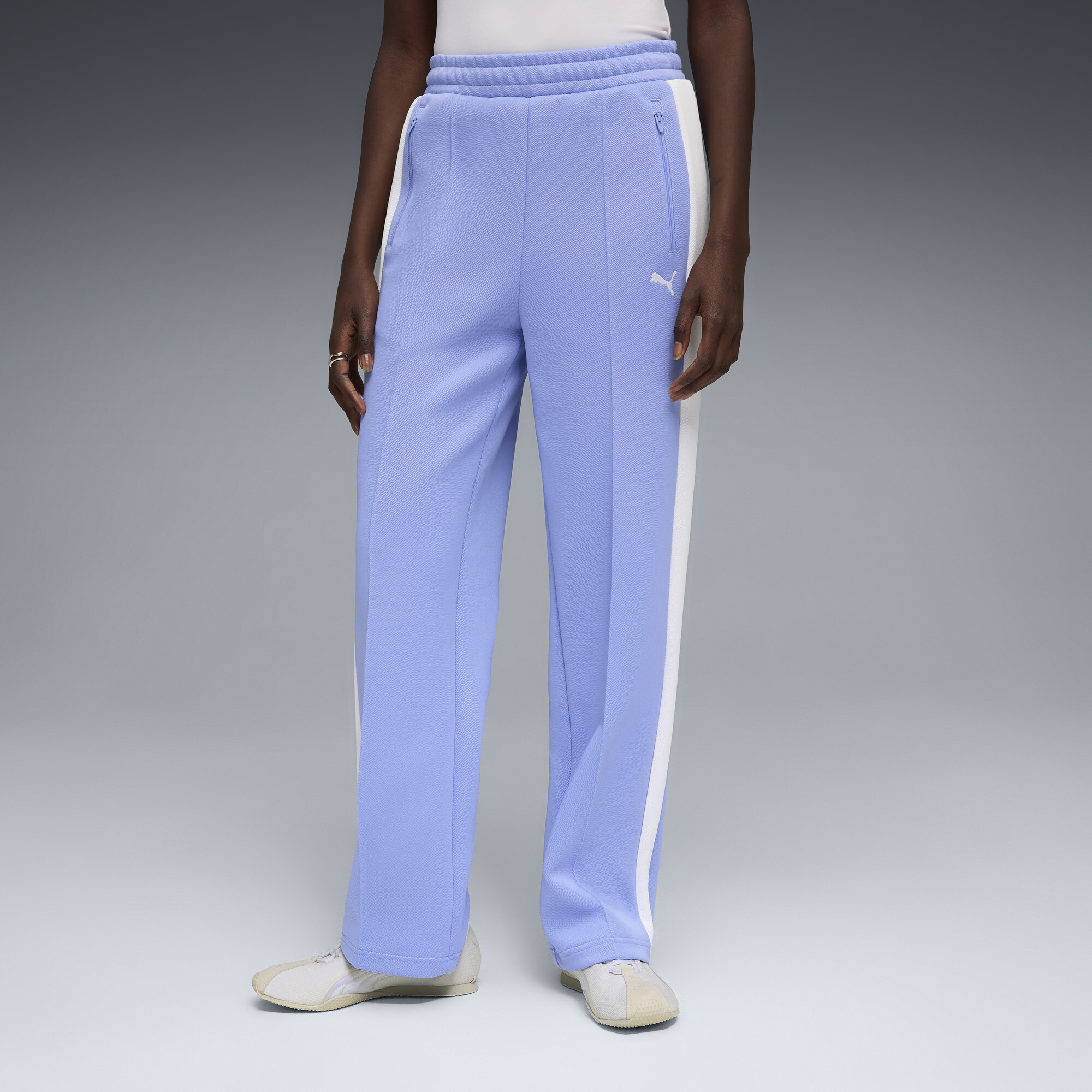 PUMA T7 Women's Straight Track Pants in Purple, Size M