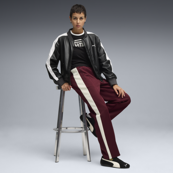 Pantalones rectos T7 ALWAYS ON para mujer, Ruby Shimmer, large-ARG