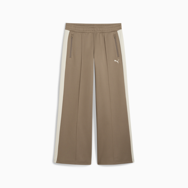 Pantalones anchos T7 para mujer, Totally Taupe, large-ARG
