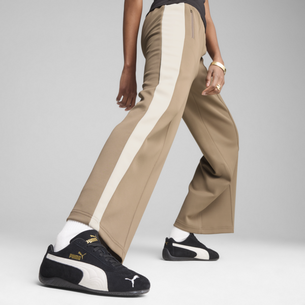 Pantalones anchos T7 para mujer, Totally Taupe, large-ARG