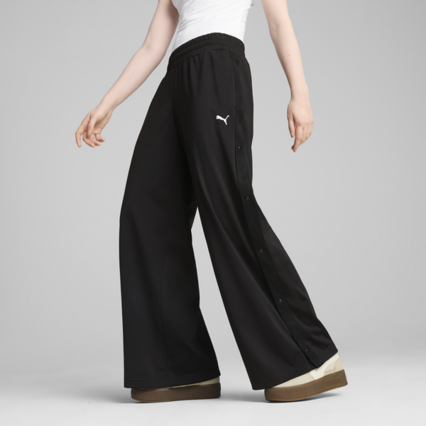 Pantalones WARDROBE Essentials Popper para mujer, PUMA Black, large-MEX