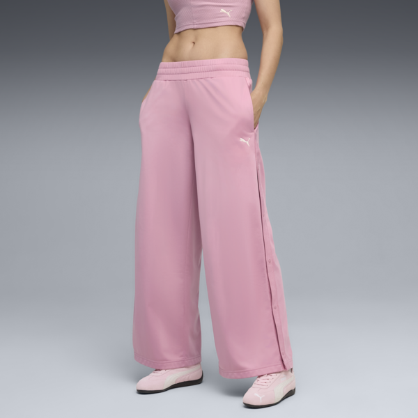 WARDROBE Essentials Low Rise Popper Pants Women, Poised Pink, large-ZAF