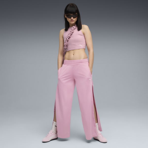 WARDROBE Essentials Low Rise Popper Pants Women, Poised Pink, large-ZAF