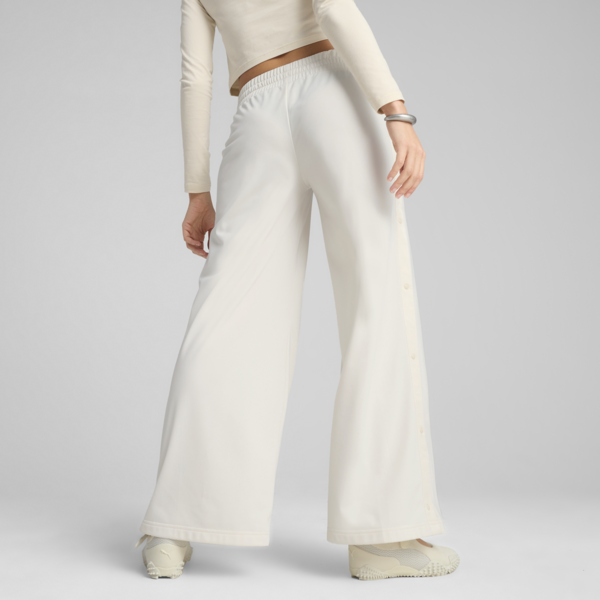 WARDROBE Essentials Low Rise Popper Pants Women, Alpine Snow, large-MEX