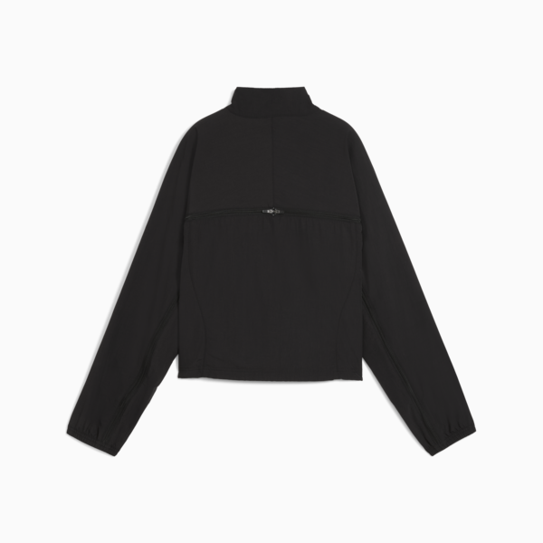 DARE TO Oversized Zip-Off Woven Jacket Women, PUMA Black, large-MEX
