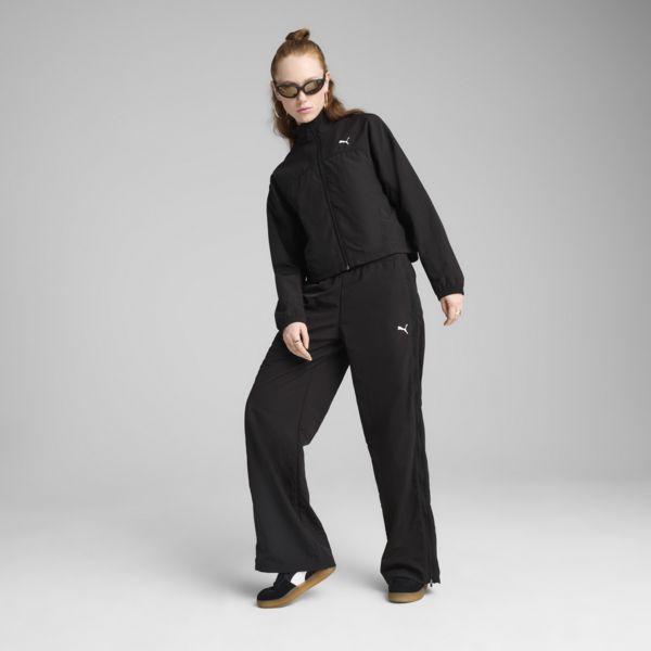 DARE TO Oversized Zip-Off Woven Jacket Women, PUMA Black, large-MEX