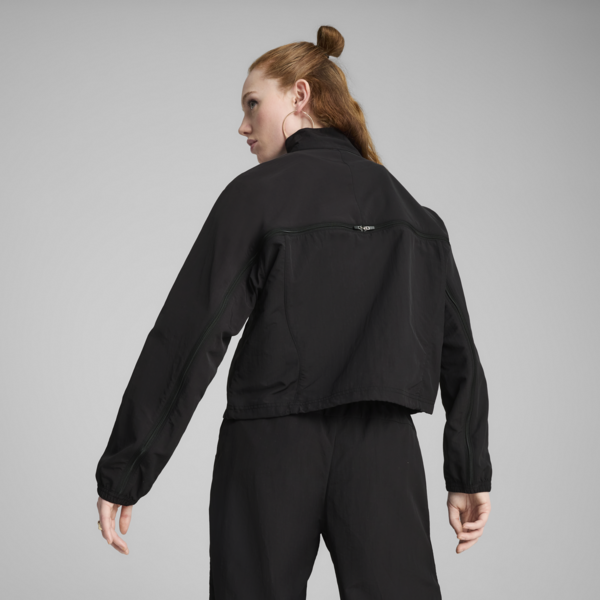 DARE TO Oversized Zip-Off Woven Jacket Women, PUMA Black, large-MEX