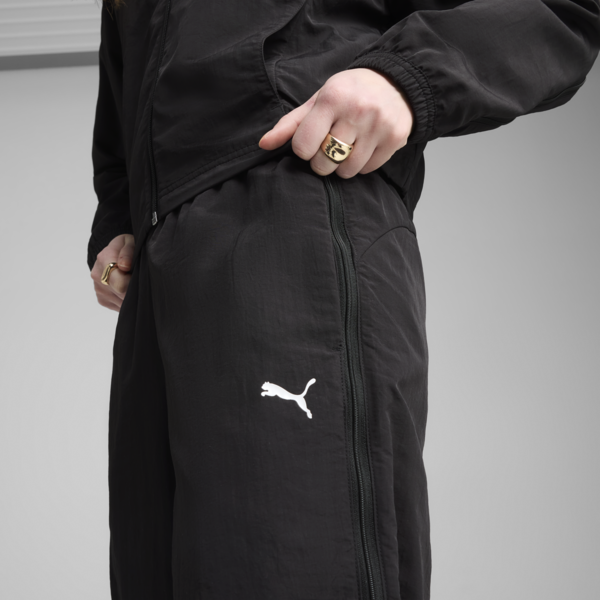 Pantalones holgados DARE TO Zip-Off para mujer, PUMA Black, large-MEX