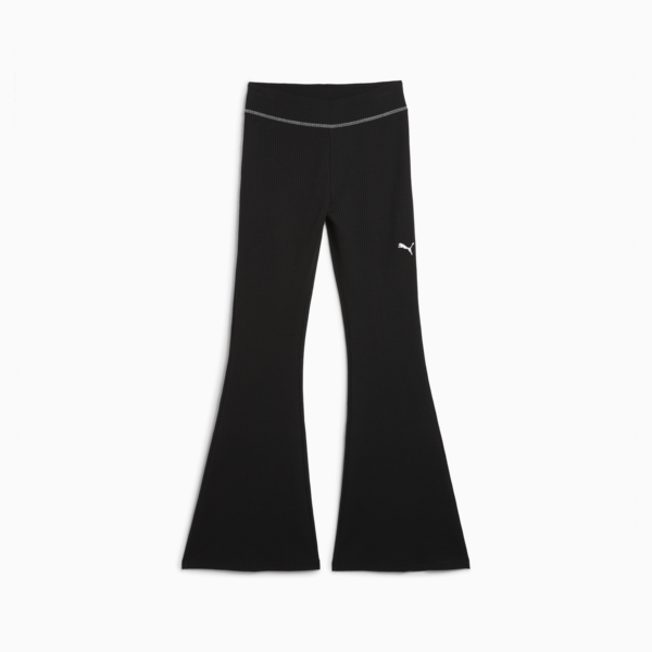 Leggings acampanados DARE TO Textured para mujer, PUMA Black, large-MEX