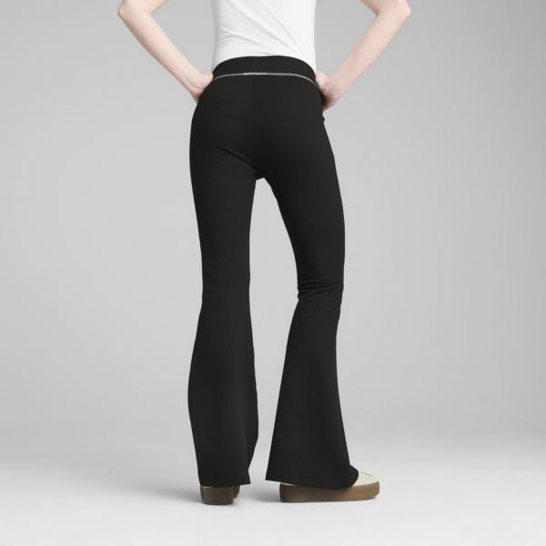 Leggings acampanados DARE TO Textured para mujer, PUMA Black, large-MEX