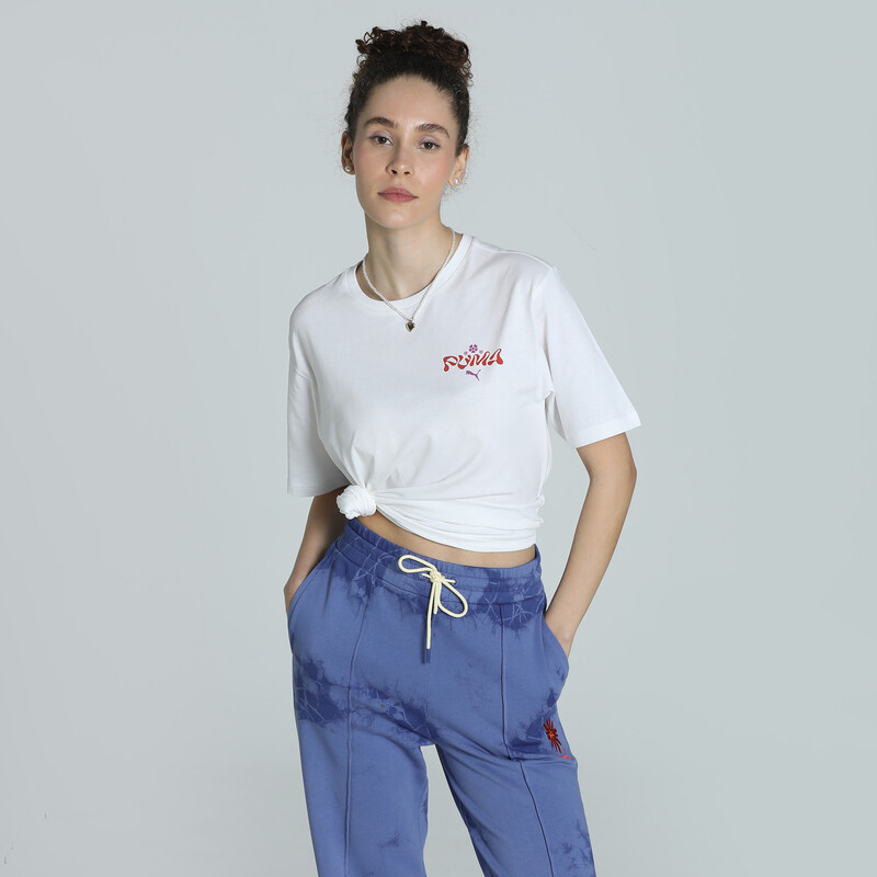 

Women's PUMA FLORAL PACK Relaxed Fit Graphic Tee