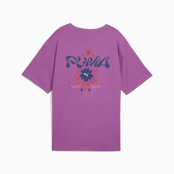 ESS FLORAL PACK Relaxed Graphic Tee Women, Wild Berry, large-MEX