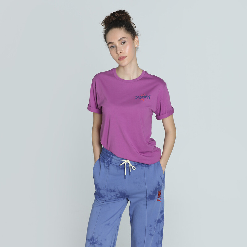 

Women's PUMA FLORAL PACK Relaxed Fit Graphic Tee