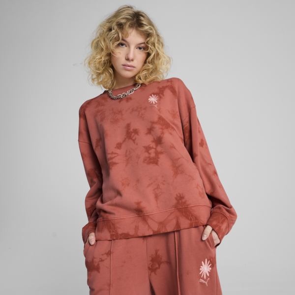 Buzo oversize WARDROBE Essentials FLORAL PACK para mujer, Red Fire, large-ARG