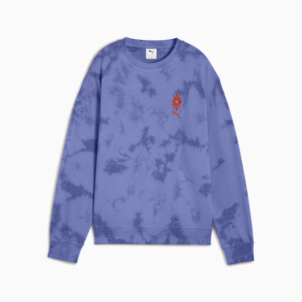 Buzo oversize WARDROBE Essentials FLORAL PACK para mujer, Blue Crystal, large-ARG