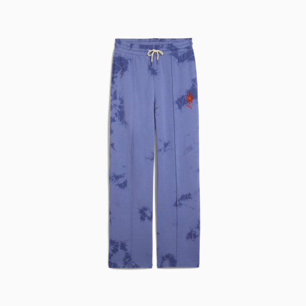 WARDROBE ESS FLORAL PACK Washed Straight Sweatpants Women, Blue Crystal, large-ZAF