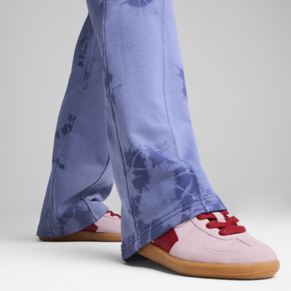 WARDROBE ESS FLORAL PACK Washed Straight Sweatpants Women, Blue Crystal, large-ZAF