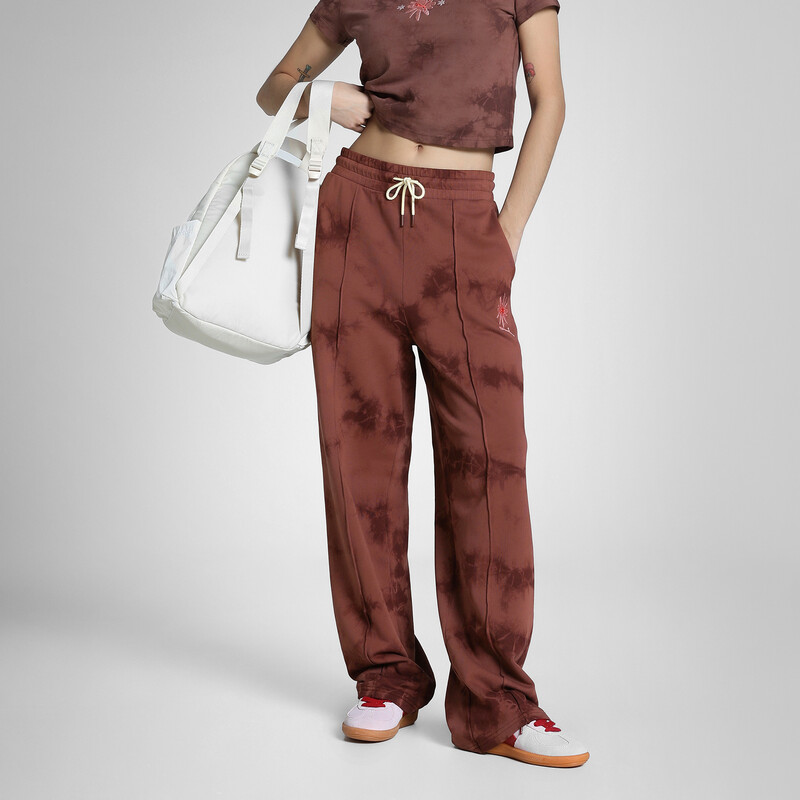 

Women's PUMA WARDROBE Essentials FLORAL PACK Washed Straight Sweatpants