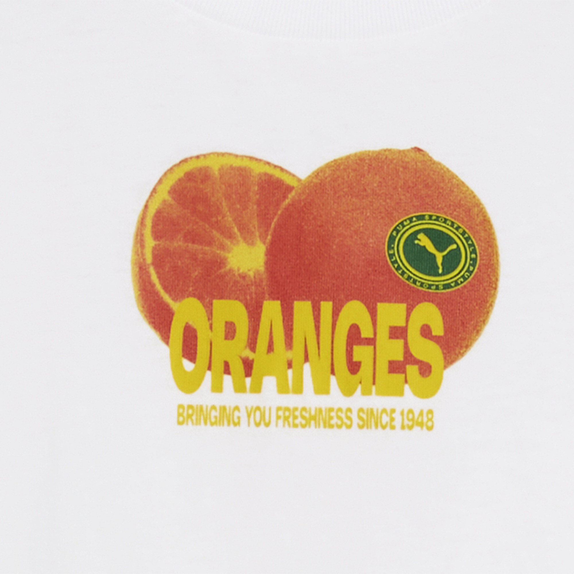BRING YOUR FRESHNESS baby-T-shirt met print voor Dames, Wit, Maat S | PUMA