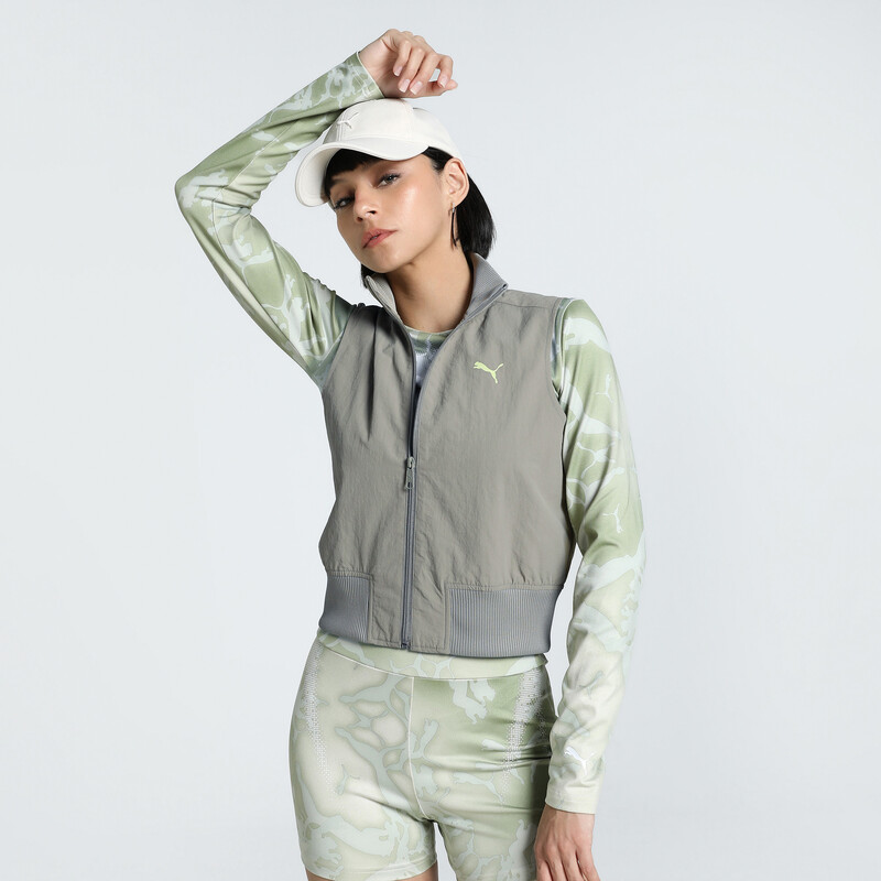 

Women's PUMA DARE TO Full-Zip Slim Fit Woven Vest