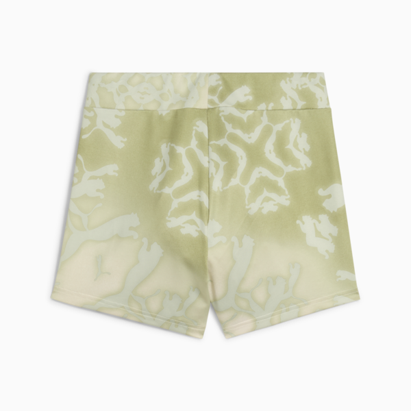 Shorts cortos estampados DARE TO 7cm para mujer, Pistachio Green-AOP, large-MEX