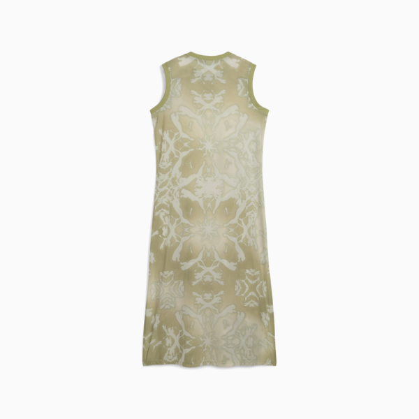 Vestido largo DARE TO Mesh Column para mujer, Pistachio Green-AOP, large-MEX
