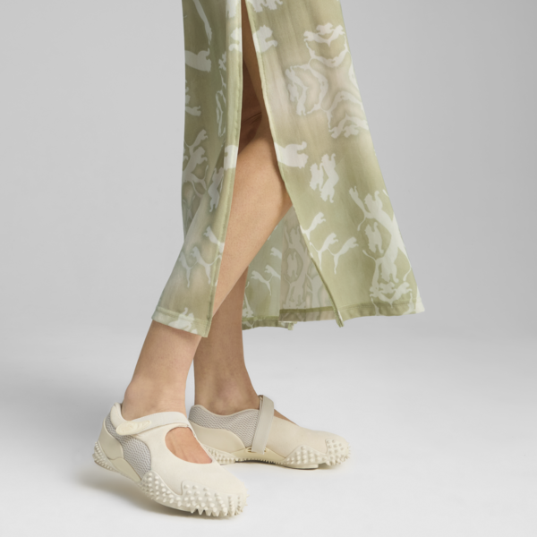 Vestido largo DARE TO Mesh Column para mujer, Pistachio Green-AOP, large-MEX
