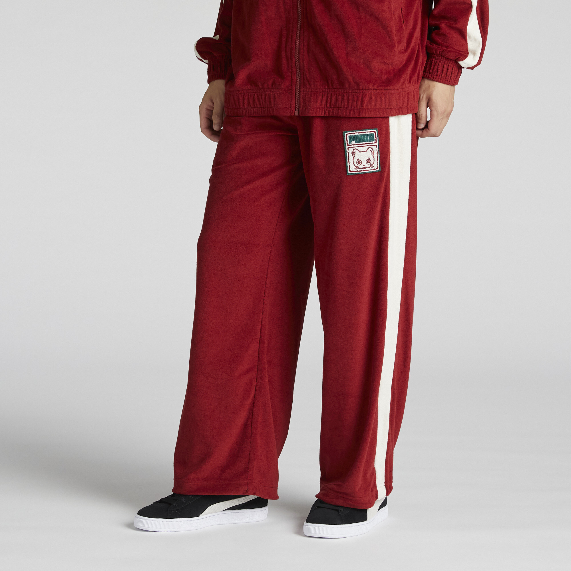 Puma NEKO Graphic Pile T7 Hose | Mit Plain | Intense Red | Größe: L