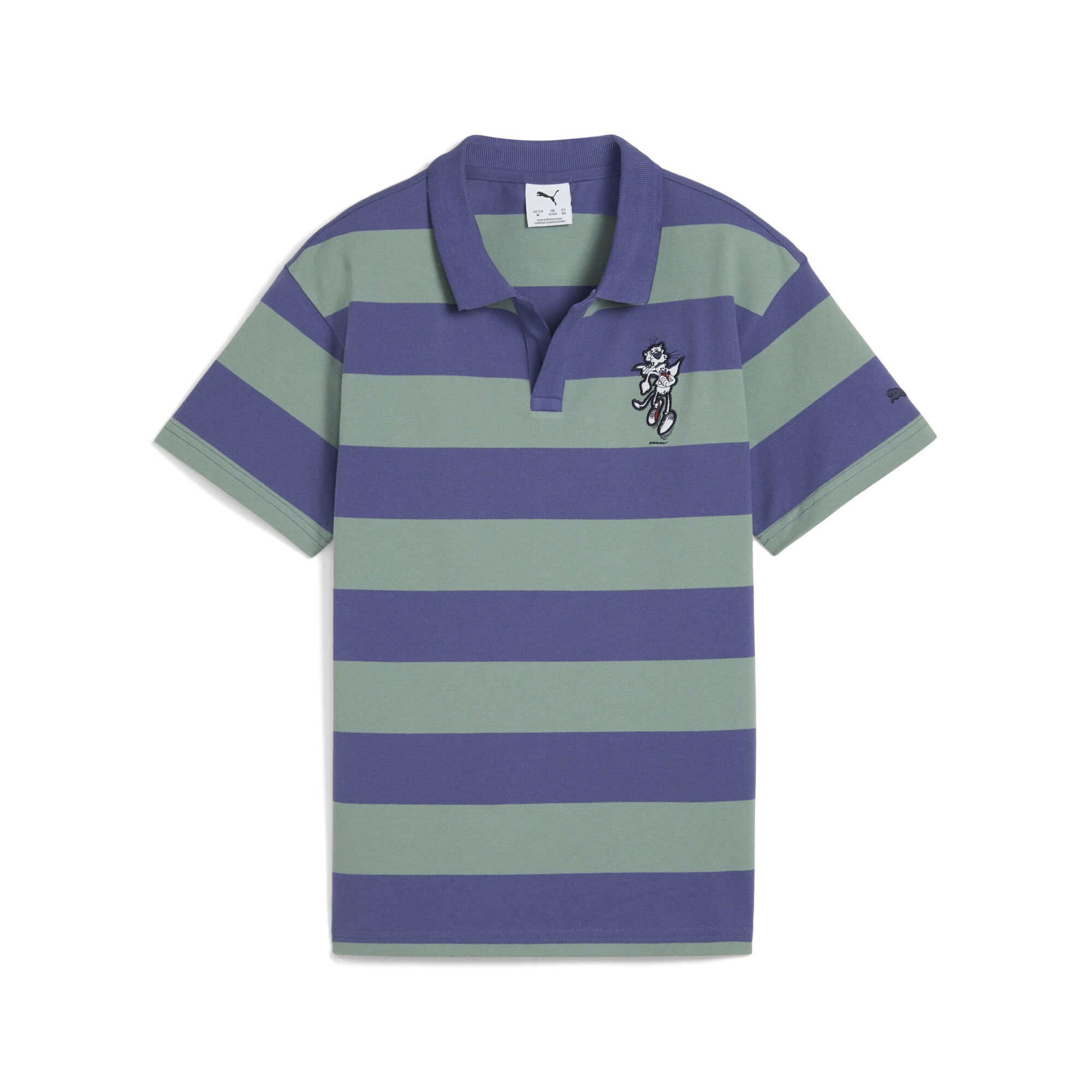 SUPER Puma Poloshirt Teenager Für Herren Für Damen Für Kinder | Mit Print | Green Moon | Größe: 7-8Y