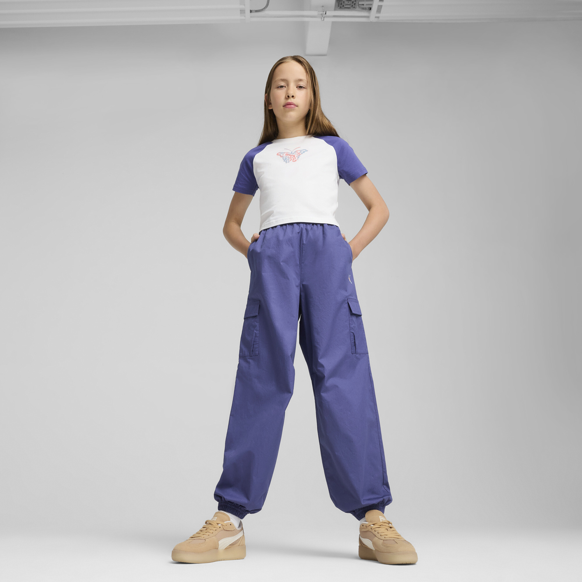 PUMA Butterfly Vibe Big Kids' Cargo Pants - Picture 9 of 10