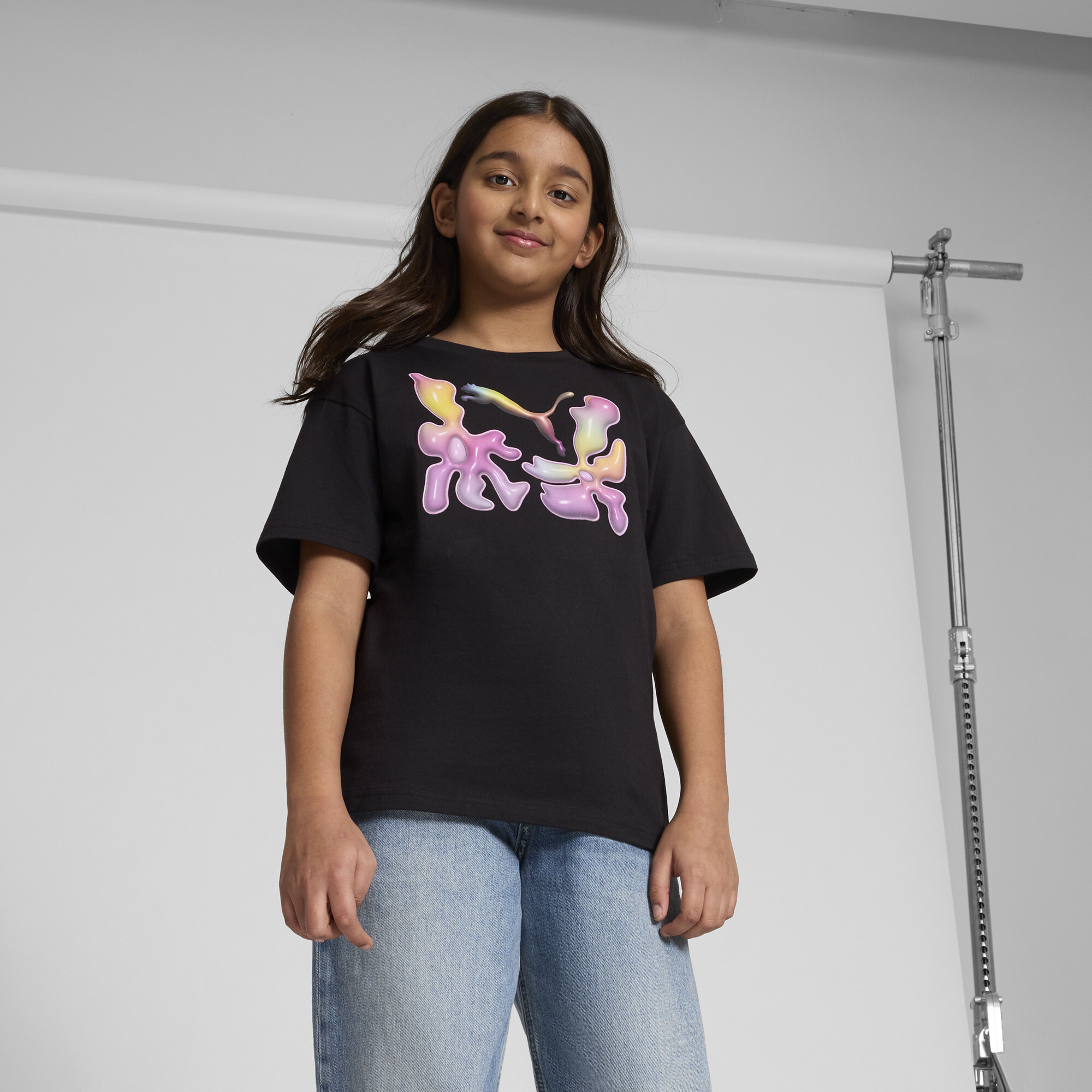 PUMA House of Graphics Big Kids' Relaxed Tee - Picture 8 of 10